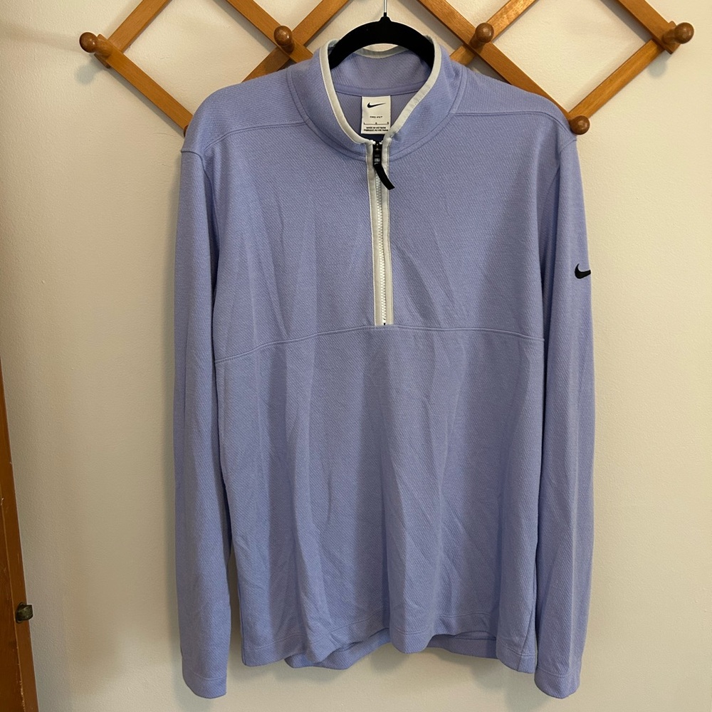 Nike Dri-Fit Quarter Zip in Periwinkle Purple Blue